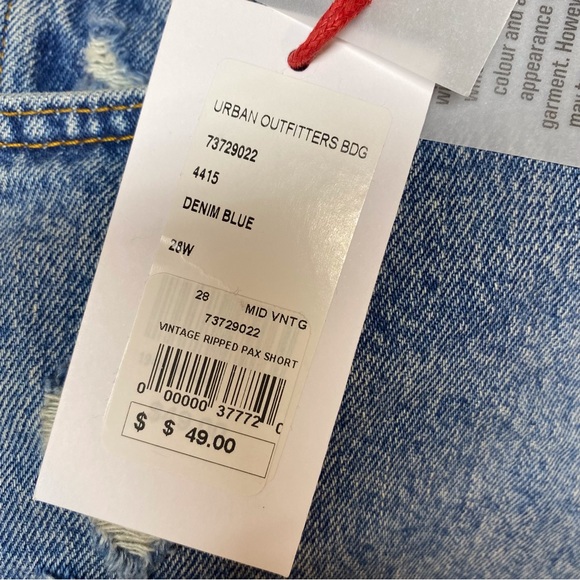 BDG Urban Outfitters Vintage Ripped Pax Demin Shorts. NWT - Picture 5 of 10